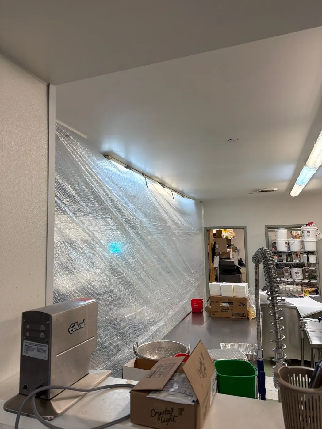 After-hours dry-out at Brooks Crossing commercial property